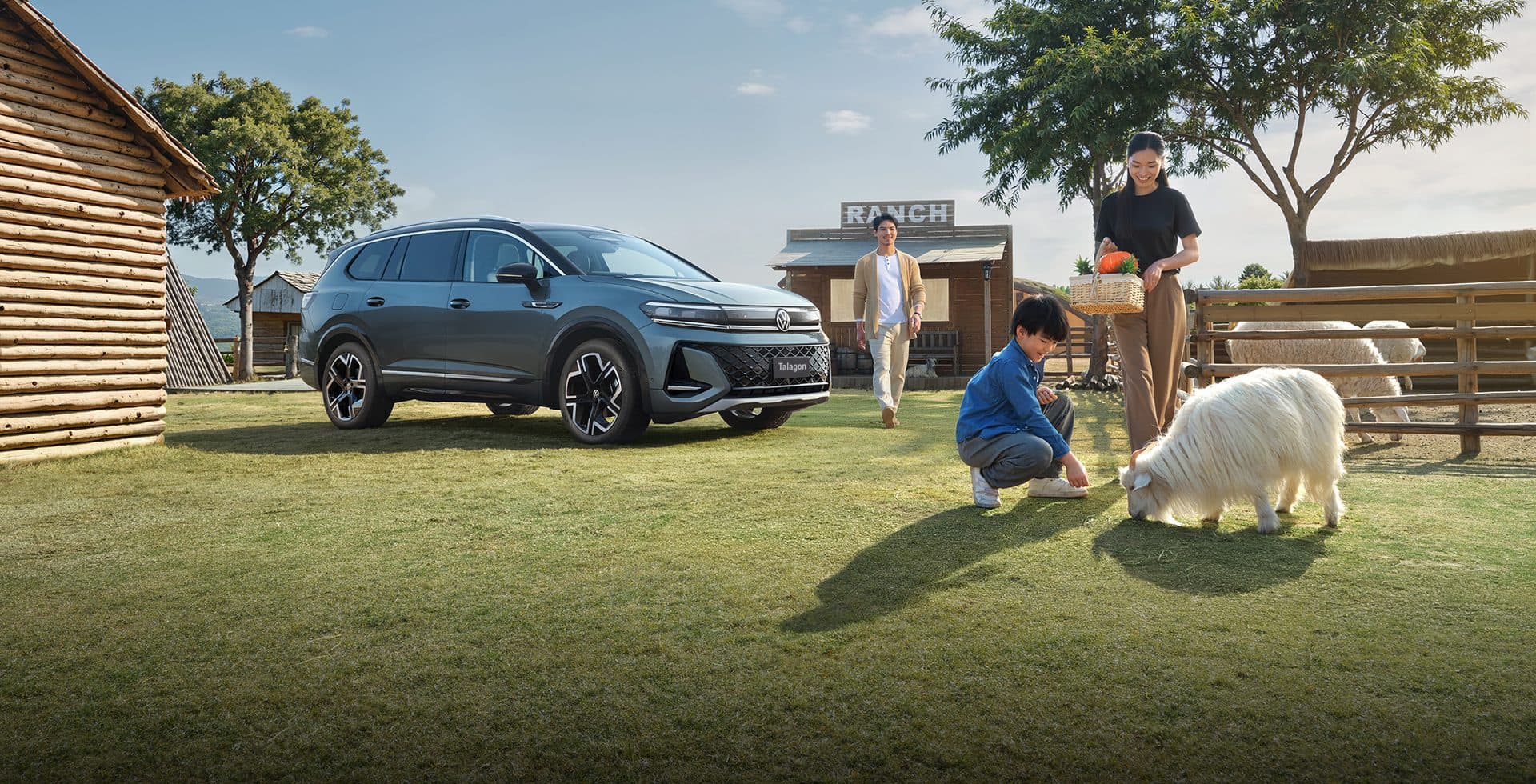 Volkswagen Talagon на загородной ферме